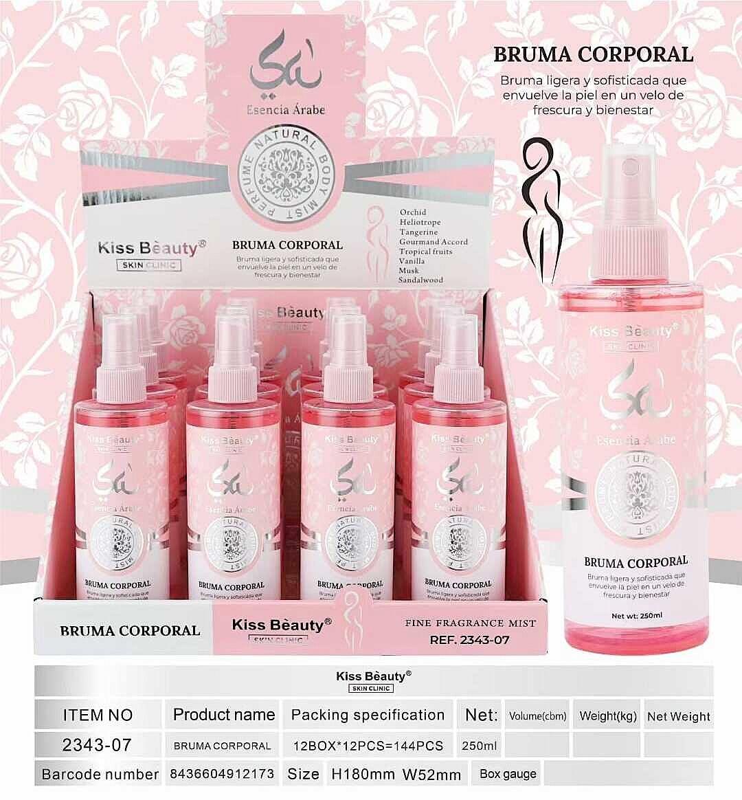 Bruma Corporal Esencia Árabe 250 ml – Kiss Beauty